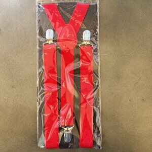 Spirit Kids Red Suspenders Costume Accesory Ages 14+